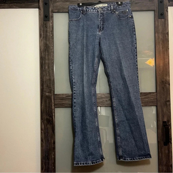 Vintage Y2K Harley Davidson Bootcut Biker Jeans Women's Size 12 - Picture 1 of 13